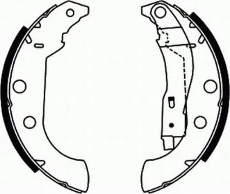 ABE C0P029ABE - Комплект тормозных колодок, барабанные autospares.lv