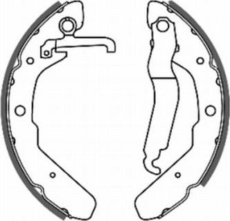 ABE C0W003ABE - Комплект тормозных колодок, барабанные autospares.lv