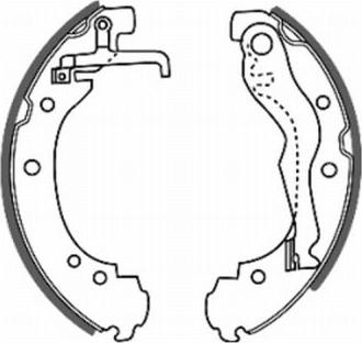 ABE C0W011ABE - Комплект тормозных колодок, барабанные autospares.lv