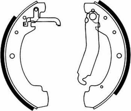 ABE C0W022ABE - Комплект тормозных колодок, барабанные autospares.lv