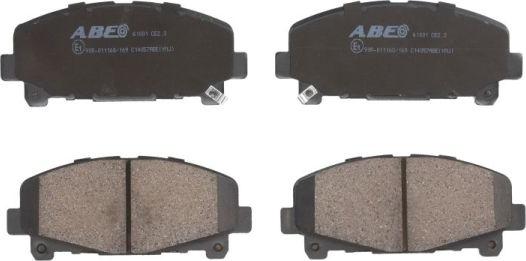 ABE C14057ABE - Тормозные колодки, дисковые, комплект autospares.lv