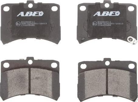 ABE C16008ABE - Тормозные колодки, дисковые, комплект autospares.lv