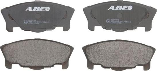 ABE C16012ABE - Тормозные колодки, дисковые, комплект autospares.lv
