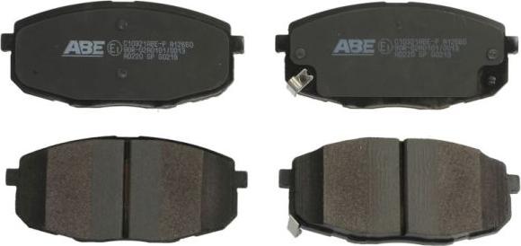 ABE C10321ABE-P - Тормозные колодки, дисковые, комплект autospares.lv