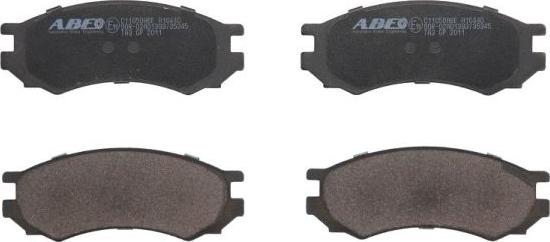 ABE C11050ABE - Тормозные колодки, дисковые, комплект autospares.lv