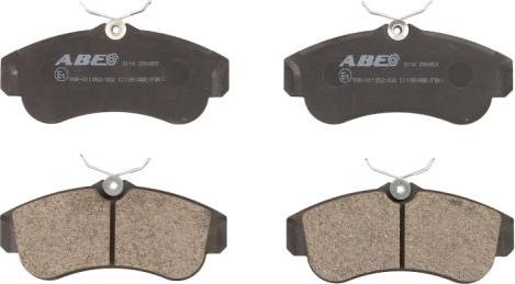 ABE C11051ABE - Тормозные колодки, дисковые, комплект autospares.lv