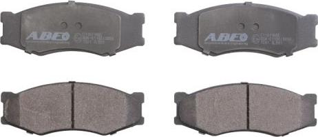 ABE C11011ABE - Тормозные колодки, дисковые, комплект autospares.lv