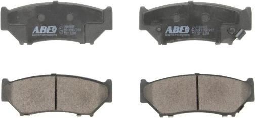 ABE C18009ABE - Тормозные колодки, дисковые, комплект autospares.lv