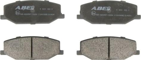 ABE C18003ABE - Тормозные колодки, дисковые, комплект autospares.lv