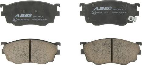 ABE C13046ABE - Тормозные колодки, дисковые, комплект autospares.lv
