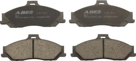 ABE C13048ABE - Тормозные колодки, дисковые, комплект autospares.lv