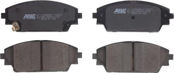 ABE C13069ABE-P - Тормозные колодки, дисковые, комплект autospares.lv