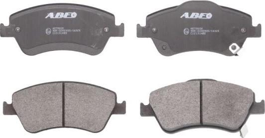 ABE C12131ABE - Тормозные колодки, дисковые, комплект autospares.lv