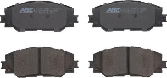 ABE C12121ABE-P - Тормозные колодки, дисковые, комплект autospares.lv