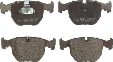 ABE C1B011ABE - Тормозные колодки, дисковые, комплект autospares.lv