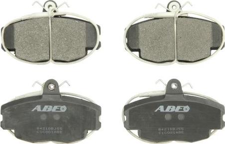 ABE C1C001ABE - Тормозные колодки, дисковые, комплект autospares.lv