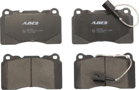 ABE C1D024ABE - Тормозные колодки, дисковые, комплект autospares.lv