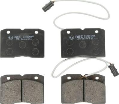 ABE C1E006ABE - Тормозные колодки, дисковые, комплект autospares.lv