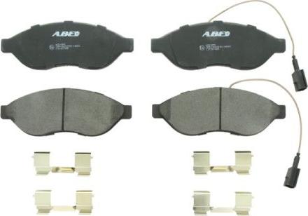ABE C1F057ABE - Тормозные колодки, дисковые, комплект autospares.lv
