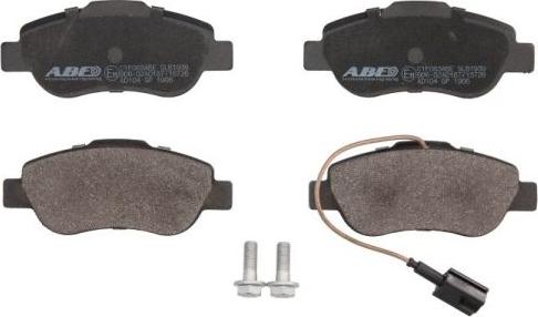 ABE C1F063ABE - Тормозные колодки, дисковые, комплект autospares.lv