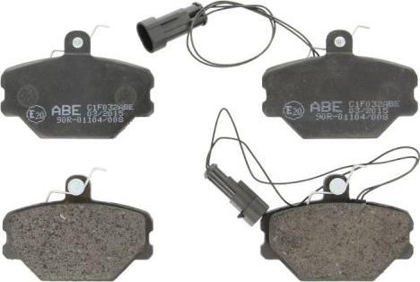 ABE C1F032ABE - Тормозные колодки, дисковые, комплект autospares.lv