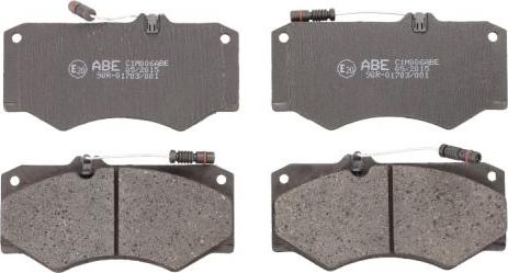 ABE C1M006ABE - Тормозные колодки, дисковые, комплект autospares.lv