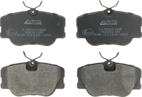 ABE C1M001ABE - Тормозные колодки, дисковые, комплект autospares.lv