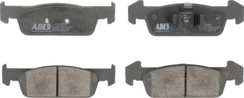 ABE C1R048ABE - Тормозные колодки, дисковые, комплект autospares.lv