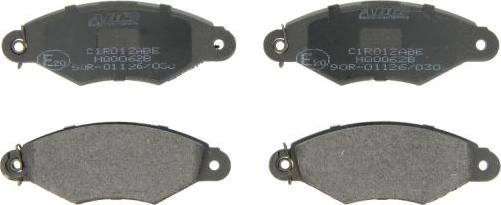 ABE C1R012ABE - Тормозные колодки, дисковые, комплект autospares.lv