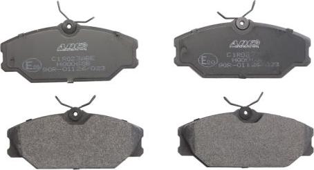 ABE C1R023ABE - Тормозные колодки, дисковые, комплект autospares.lv