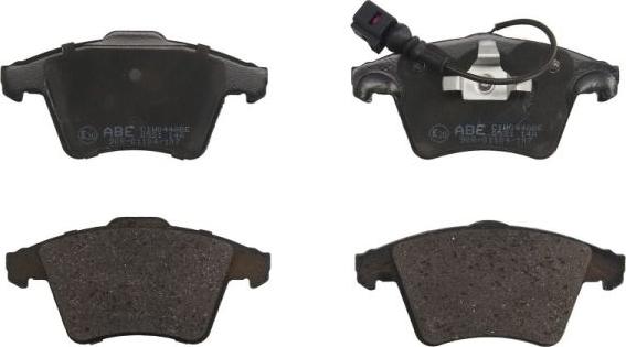 ABE C1W044ABE - Тормозные колодки, дисковые, комплект autospares.lv