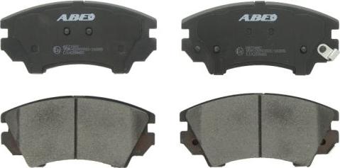 ABE C1X039ABE - Тормозные колодки, дисковые, комплект autospares.lv