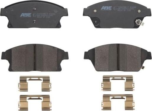 ABE C1X037ABE-P - Тормозные колодки, дисковые, комплект autospares.lv