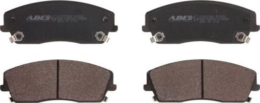 ABE C1Y037ABE - Тормозные колодки, дисковые, комплект autospares.lv