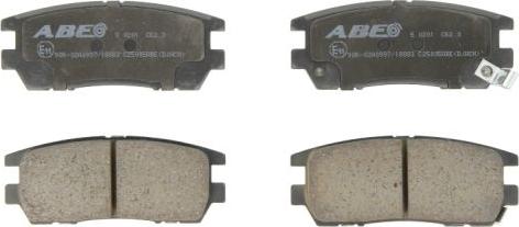 ABE C25005ABE - Тормозные колодки, дисковые, комплект autospares.lv