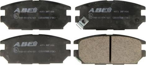ABE C25007ABE - Тормозные колодки, дисковые, комплект autospares.lv