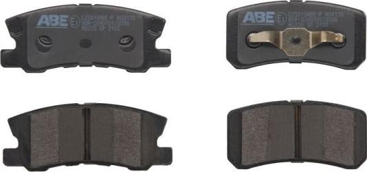 ABE C25010ABE-P - Тормозные колодки, дисковые, комплект autospares.lv