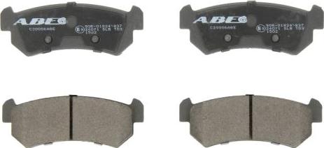 ABE C20006ABE - Тормозные колодки, дисковые, комплект autospares.lv