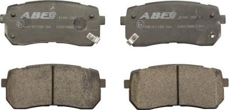 ABE C20310ABE - Тормозные колодки, дисковые, комплект autospares.lv