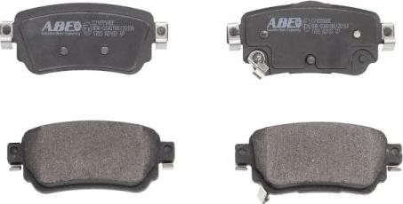 ABE C21055ABE - Тормозные колодки, дисковые, комплект autospares.lv