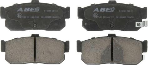 ABE C21030ABE - Тормозные колодки, дисковые, комплект autospares.lv