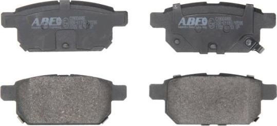 ABE C28004ABE - Тормозные колодки, дисковые, комплект autospares.lv