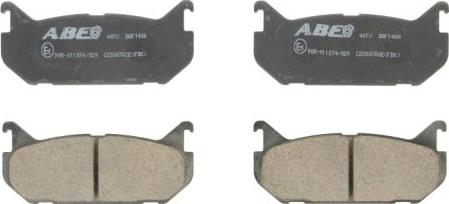 ABE C23007ABE - Тормозные колодки, дисковые, комплект autospares.lv