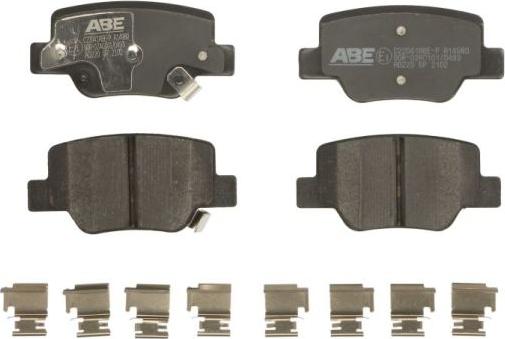 ABE C22041ABE-P - Тормозные колодки, дисковые, комплект autospares.lv