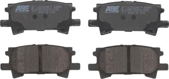 ABE C22032ABE-P - Тормозные колодки, дисковые, комплект autospares.lv