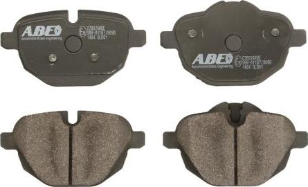 ABE C2B024ABE - Тормозные колодки, дисковые, комплект autospares.lv