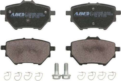 ABE C2C016ABE - Тормозные колодки, дисковые, комплект autospares.lv