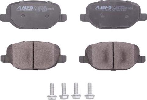 ABE C2D010ABE - Тормозные колодки, дисковые, комплект autospares.lv