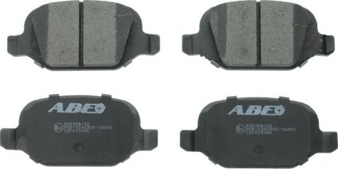 ABE C2F015ABE - Тормозные колодки, дисковые, комплект autospares.lv