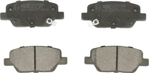 ABE C2F022ABE - Тормозные колодки, дисковые, комплект autospares.lv